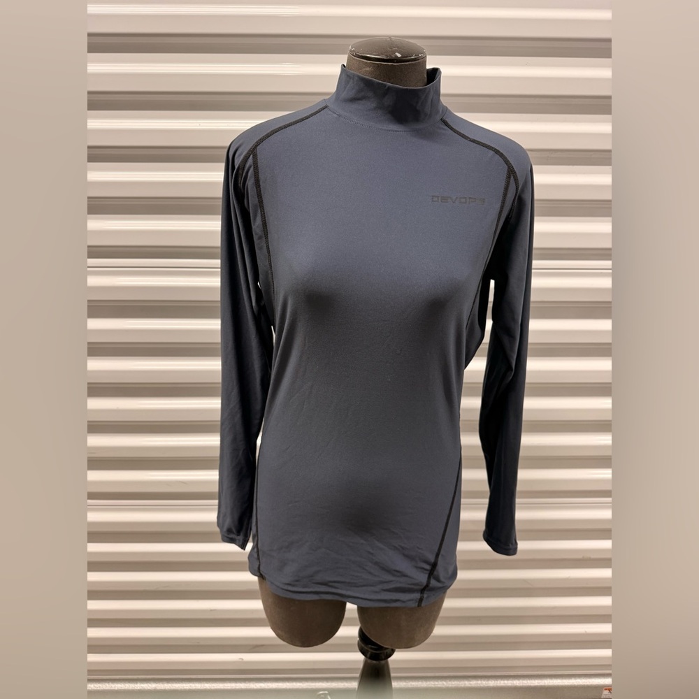 Women's Navy Long Sleeve Top